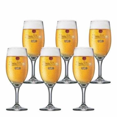 Imagem de Jogo De Taças de Cristal Konig Exclusive Frase Para Cerveja 395ml 6 Pc