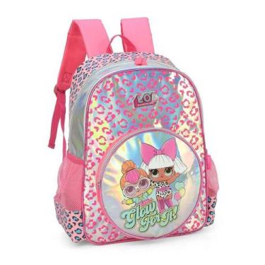 Imagem de Mochila Escolar Infantil Básica Lol Surprise Pink