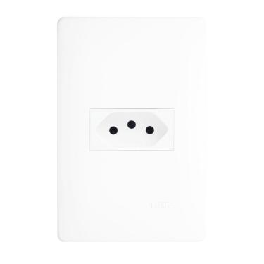 Imagem de Tomada 2p+t 10a 250 Volts Habitat - 2097 - Fame Tomada 10a C-placa Habit 2097 Fame 062.2097.4