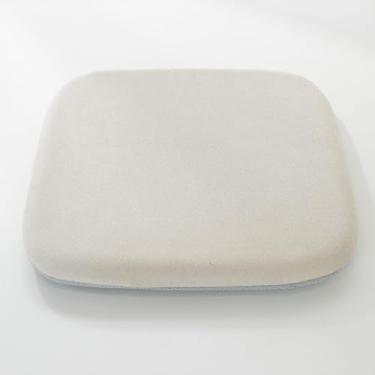 Imagem de vctops Almofadas de cadeira de espuma viscoelástica com laços para cadeiras de jantar, almofadas de borracha antiderrapante almofada de assento com capa removível lavável para cadeiras de escritório e