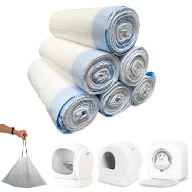 Imagem de Bolsa de lixo para gatos com 150 unidades, adequada para caixa de areia para gatos MW-SC01/MW-SC02/MW-LR01, caixa de areia automática autolimpante, sacos de lixo, sacos de lixo de substituição