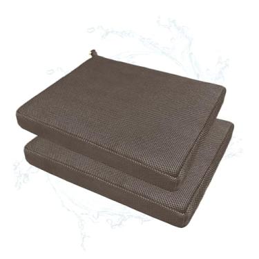 Imagem de Gwremzlox Pacote com 2 almofadas de banco de chuveiro, almofada de cadeira macia para banho de idosos, fácil de limpar e secar rapidamente, usando material de fibra de ar 4D, adequada para almofada de