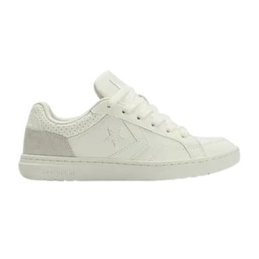 Imagem de Converse All Star Pro Blaze Classic, Tênis Unissex, Branco, Cano Médio com Velcro, Design Icônico, Acabamento Premium (Branco/Cinza, BR, Adulto, Numérico, 39)