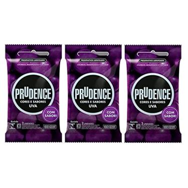 Imagem de Preservativo Lubrificado Cor & Sabor Uva 9uni - Prudence