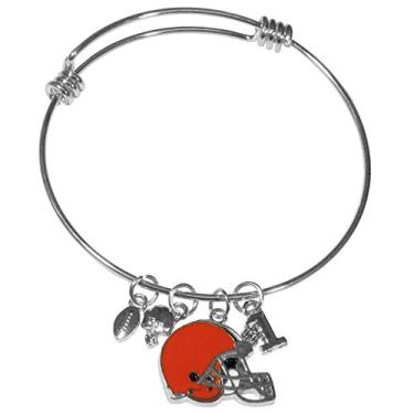 Imagem de Bracelete feminino NFL Siskiyou Sport, Cleveland Browns, tamanho único, cor do time