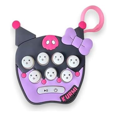 Imagem de Cdb kids Mini Pop It Eletrônico, Kit com 20 Chaveiros, Brinquedo Antistresse Sensorial, Manual, Plástico, Unissex, para Crianças 6 Anos, Certificado INMETRO (20-KURUMI)