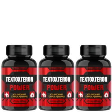 Imagem de TextoxteronPower Suplemento de Saponinas e Maca Peruana, 120 Cápsulas, 1300mg Alta Performance (3)