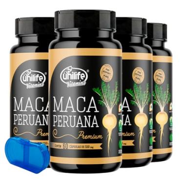 Imagem de Maca Peruana Premium Unilife 60 Cápsulas 4un + Porta Cápsulas