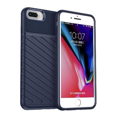 Imagem de IDEWEI Capa para iPhone 8 Plus.Fibra de carbono refinada, anti-queda, anti-impressões digitais, proteção integral. A capa do telemóvel é compatível com iPhone 8 Plus