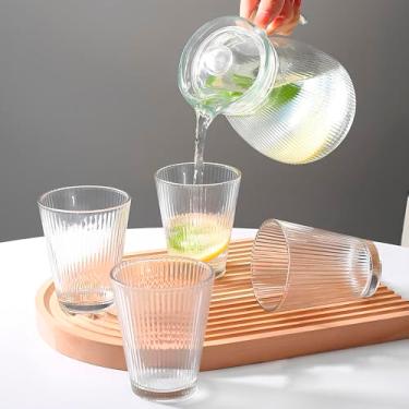 Imagem de Conjunto Jarra de Vidro 1L com 4 Copos – Elegância para Servir Bebidas