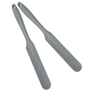 Imagem de 2 espátulas de silicone antiaderentes para cozinha de grau alimentício para assar, misturar bolos, decoração de bolos, espalhador de manteiga flexível, ferramenta de cozinha