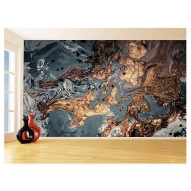 Imagem de Papel De Parede 3D Estilo Marmore Tintas Cores 3,5M Mbr92 - Você Decor