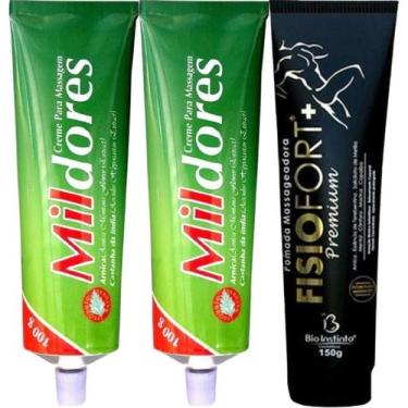Imagem de Kit 2 Creme Mil Dores 100G + 1 Pomada Fisiofort Premium 150G - Bio Ins