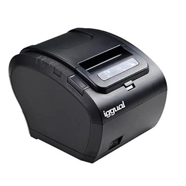 Imagem de iggual - Impressora térmica de bilhetes – 260 mm/s – Rolo de papel 80 mm – Peso 2,1 kg – Preto