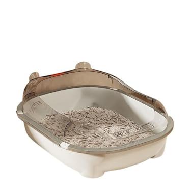 Imagem de Bandeja SanitáRia Fechada Grande Para Gatos — Bacia HigiéNica Tipo Banheira(Branco - D)