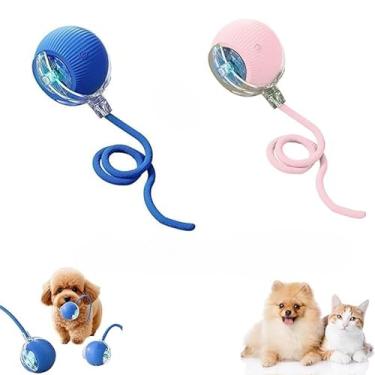 Imagem de Conjunto de brinquedos para gatos - Conjunto de brinquedos inteligentes de 2/3 peças Brinquedos interativos adequados para gatos adultos e gatinhos Alivia o estresse (Azul + Rosa（Kit 2）)