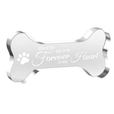 Imagem de Heran Enfeite memorial para animais de estimação, enfeite de decoração em forma de osso para amantes de cães, donos de animais de estimação, amigos, colega de trabalho, vizinho, presente ideal para