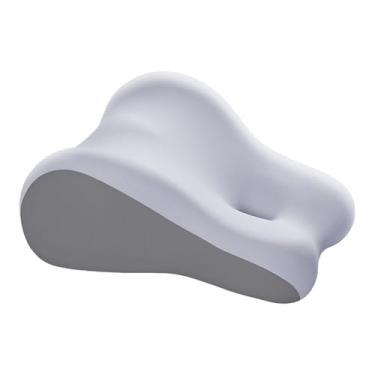 Imagem de WeiLaiKeQi Travesseiro de elevação de perna, travesseiro de leitura, presentes, cintura, costas, suporte de perna, portátil, ergonômico, espuma de memória para, Cinza
