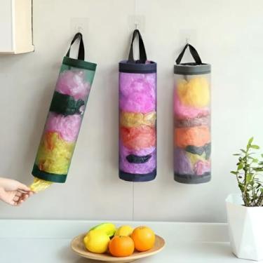 Imagem de Organizador Porta Sacolas Plásticas para Cozinha – Puxa Saco Prático e Sustentável para Armazenamento Eficiente - FEMAI