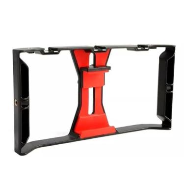 Imagem de Estabilizador Gaiola Para Celular Suporte de Mão Gravação Vídeo Filme Cage Portátil