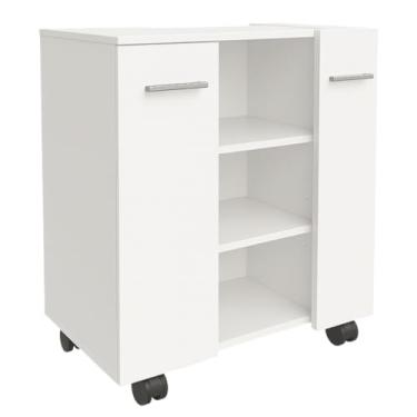 Imagem de Armário Para Banheiro, Gabinete de Banheiro Premium Para Pia de Coluna(Branco)