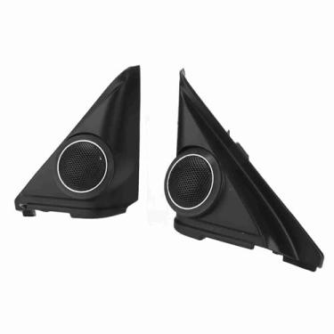 Imagem de aqxreight 2 Peças Tampa do Alto-falante do Tweeter da Porta Carro Substituição da Guarnição Alto-falante para 2017-2021 o de Efetivamente e é para Qual Capa Tweeter 2017-2021 Proteção Porta de