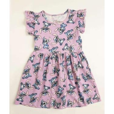 Imagem de Vestido Infantil Estampa Stitch Disney Tam 1 a 3-05254 - MARISA, Lilás
