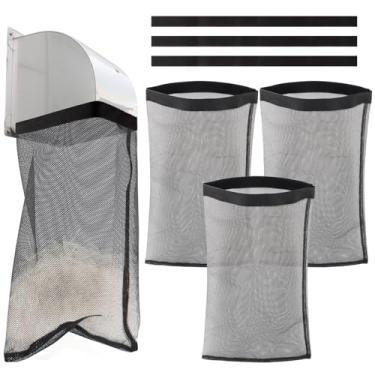 Imagem de 4 peças de saco de poeira para ventilação de secador, armadilha de fiapos de ventilação de secador, saco de poeira coletor de fiapos para ambientes externos, ambientes internos, ventilação, captação