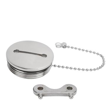 Imagem de RiToEasysports Tampa de Tanque de Combustível de Barco de Aço Inoxidável de 2 Polegadas Com Tampa de Preenchimento de Deck Marinho Chave para Iates, Caravanas, Caminhões RVs, Fácil Instalação,