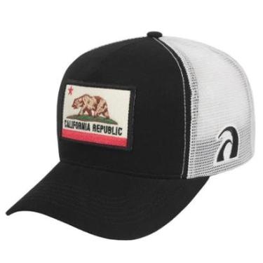 Imagem de Boné Surf Alive Trucker California Republic Patch-Unissex