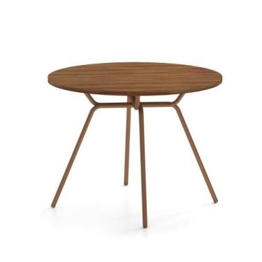 Imagem de Mesa De Jantar Redonda 1m 1588 Carraro Freijó/rose - MÓVEIS CARRARO