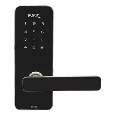 Imagem de Fechadura Digital SL100 Smart Lock Embutida Com Senha E Cartão Prata