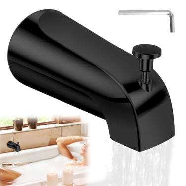 Imagem de Bico de banheira desviador deslizante para banheira, substituição universal de bico de torneira de banho, desviador de chuveiro de banho compatível com tubo de 1,27 cm (diâmetro externo de 5/20.3 cm