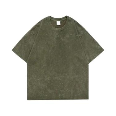 Imagem de Camiseta Unissex Retro Punk De Algodão 230g Com Ombros Caídos E Manga 