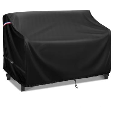Imagem de Augstone Capa de sofá ao ar livre para bancos de pátio, capa impermeável para bancos ao ar livre, 2 lugares, capa de móveis de pátio - 152 x 89 x 89 cm