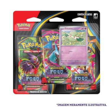 Imagem de Pokemon Blister Triplo - Pacotes de Booster de Megaevolução - Fogo Fantasmagorico - SORTIDO
