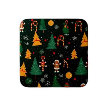 Imagem de Ladrilho Decorativo de Cerâmica Padrão Natal Com Estampa de Pão de Gengibre