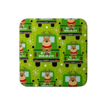 Imagem de Ladrilho Decorativo de Cerâmica Padrão de Natal com Estampa de Renas