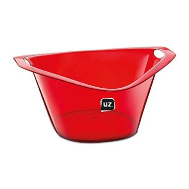 Imagem de Balde de Gelo Translúcido 8 Litros Vermelho