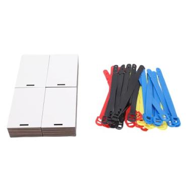 Imagem de Luocute 40 Etiquetas de Bagagem de Sublimação Dupla Face, Alças Coloridas Com 5 Cores Atraentes para Rotulagem de Equipamentos Esportivos para Animais de Estimação Em Viagens, Conjunto