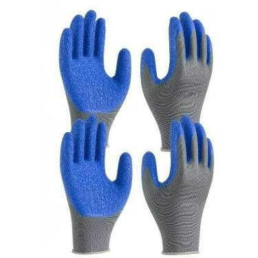 Imagem de Luva de Proteção em Látex Ideal para Obras, Jardinagem e Serviços Gerais(3,9/G)