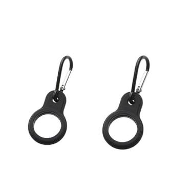 Imagem de 4 peças, fivela de chaleira esportiva de alumínio, mosquetão, suporte de garrafa de água, fivelas de borracha, gancho para acampamento e caminhada