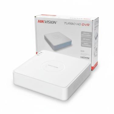 Imagem de DVR Hikvision DS-7104HGHI-M1 Gravador Digital de Vídeo com 4 Canais Turbo HD 1080p Lite, H.265+, HDMI/VGA