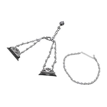 Imagem de Tangxi Pulseira de Miçangas Compatível Com IOS Watch 38mm 40mm 41mm 42mm 44mm 45mm 49mm, Pulseira Elástica Feita à Mão Com Miçangas para Mulheres (Preto)