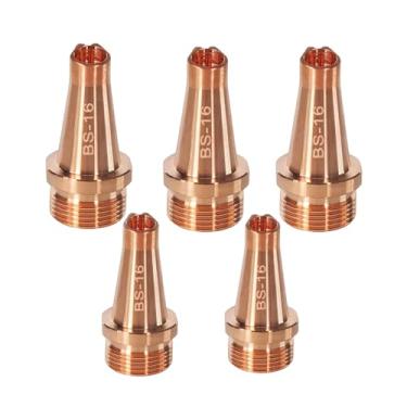 Imagem de Soldadura a laser M16, kit de bocal de soldador CQWY, bicos de cobre com tubo de escala para pistola de solda a laser portátil, cabeça de soldador a laser, alimentação de fio de máquina a laser (BS-16