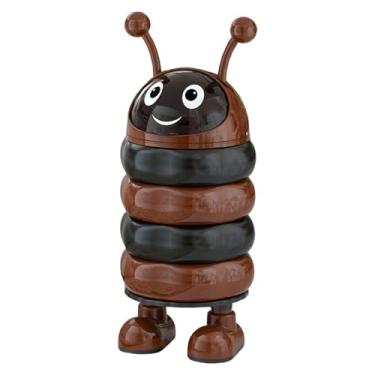 Imagem de AFXGUSD Lixeira Charmosa E com Formato Criativo, Ideal para Casa, Hotel, Sala de Estar, Apartamento E Quarto, Marrom Preto, Tamanho real