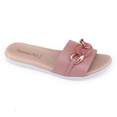 Imagem de Chinelo Slide rasteiro Beira Rio 8360.244 SlipOn Corrente-Feminino