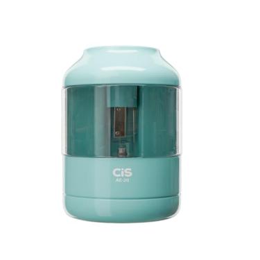 Imagem de Apontador Automático CIS AE-20 – Azul – De Mesa, com Lâmina Extra, Funcionamento a Pilha (4x AA – não inclusas)