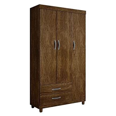 Imagem de Roupeiro Milao 3 Portas Sem Espelho Ipê Sallêto Móveis