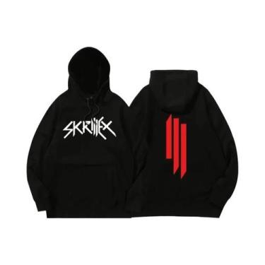 Imagem de Moletom Masculino Skrillex Divertido Harajuku Unissex Streetwear Com C